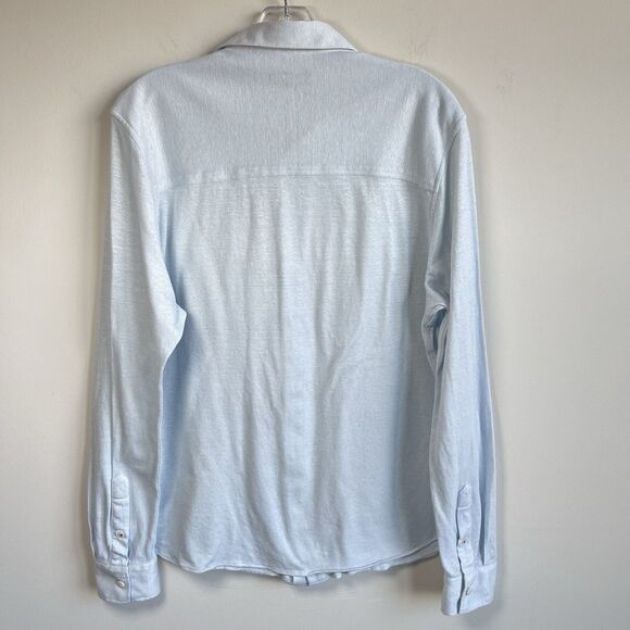 Ted Baker Men's Linen Cotton Knit Casual Shirt 3 / M Coastal Resort Summer - Picture 9 of 16